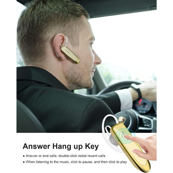 V5.0 Wireless Headset with Microphone 24 Hrs Driving 60 Days Standby Time - Picture 5 of 8